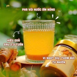 Combo 3 Hũ Nghệ Mật Ong Sachi 450g Lạc Yên Foods, Tặng 1 Hũ Nghệ Mật Ong 120gr