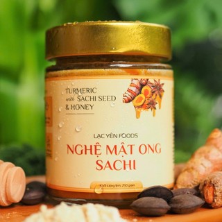 Combo 3 Hũ Nghệ Mật Ong Sachi 450g Lạc Yên Foods, Tặng 1 Hũ Nghệ Mật Ong 120gr