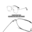 Gọng mắt kính vuông Unisex DESPOINTS EYEWEAR Titanium thanh mảnh bề, nhẹ nhàng, cá tính