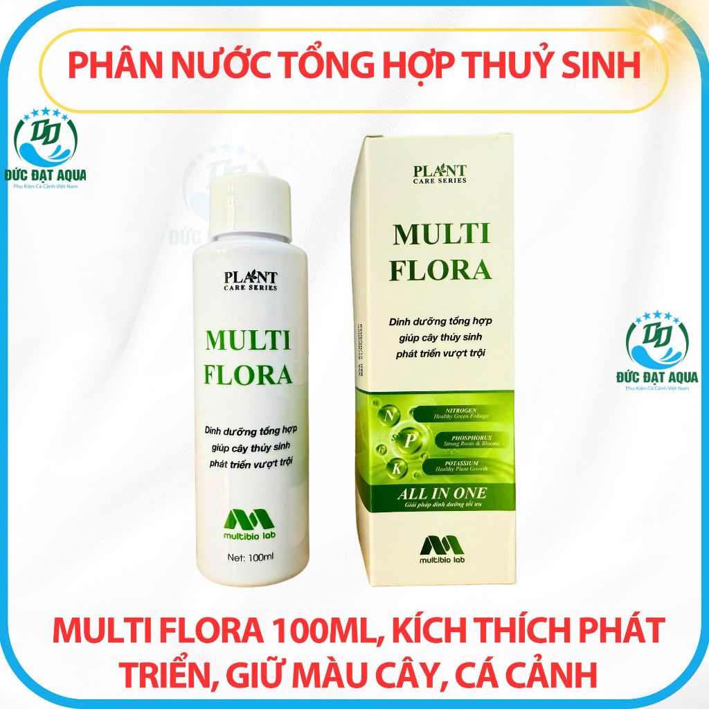 Phân nước tổng hợp thuỷ sinh Multi Flora 100ml, kích thích phát triển,giữ màu cây, cá cảnh thủy sinh 3