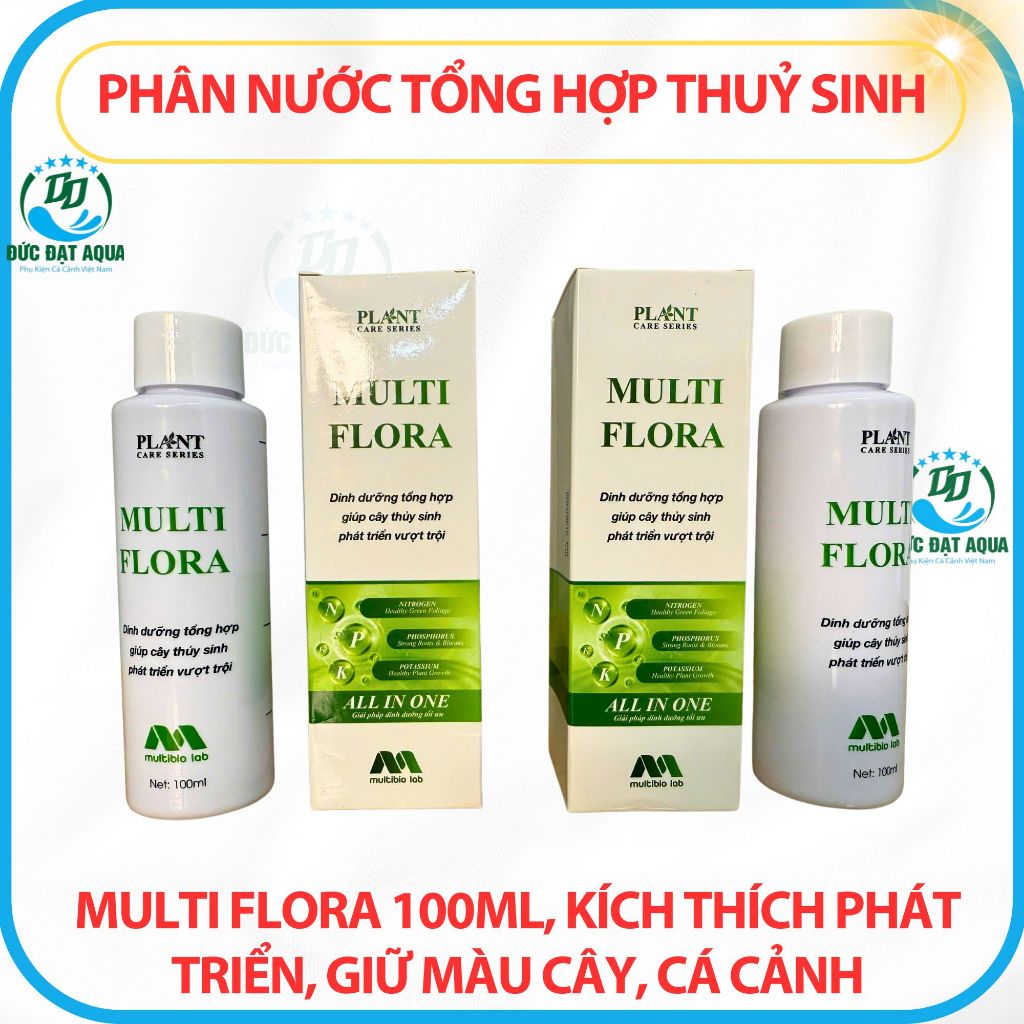 Phân nước tổng hợp thuỷ sinh Multi Flora 100ml, kích thích phát triển,giữ màu cây, cá cảnh thủy sinh 7