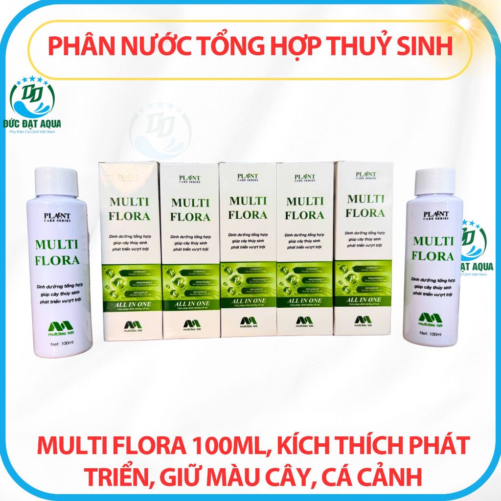 Phân nước tổng hợp thuỷ sinh Multi Flora 100ml, kích thích phát triển,giữ màu cây, cá cảnh thủy sinh 6