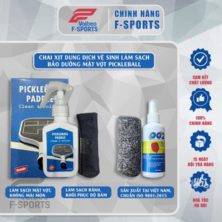 [Hàng Cao Cấp] Chính Hãng Hando- Chai Xịt Dung Dịch Vệ Sinh Làm Sạch Bảo Dưỡng Mặt Vợt Pickleball 120ml & 100ml An Toàn