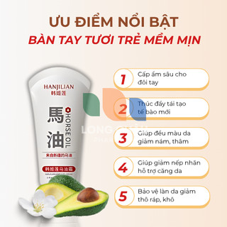 Kem Dưỡng Tay HANJILIAN Nhật Bản Cấp Ẩm Sâu Giúp Da Căng Mềm Mượt Giảm Nám Tay Đồi Mồi