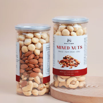 500g Mix Hạt Dinh Dưỡng 3 Loại DALA, Macca - Điều - Hạnh Nhân, Ăn Vặt Healthy, Không Đường.