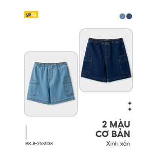 [Đồng giá] Quần jeans bé trai YODY 4-9 tuổi co giãn nhẹ an toàn cho da bé BKJE25S038