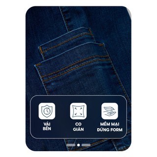 [Đồng giá] Quần jeans bé trai YODY 4-9 tuổi co giãn nhẹ an toàn cho da bé BKJE25S038