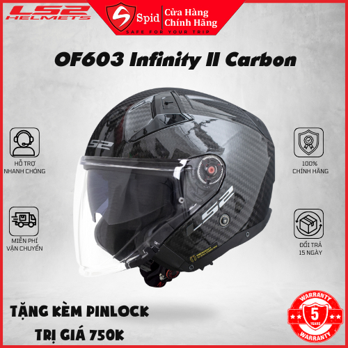[BEST] [LS2 CHÍNH HÃNG] Mũ Bảo hiểm 3/4 2 kính LS2 OF603 Infinity II ...