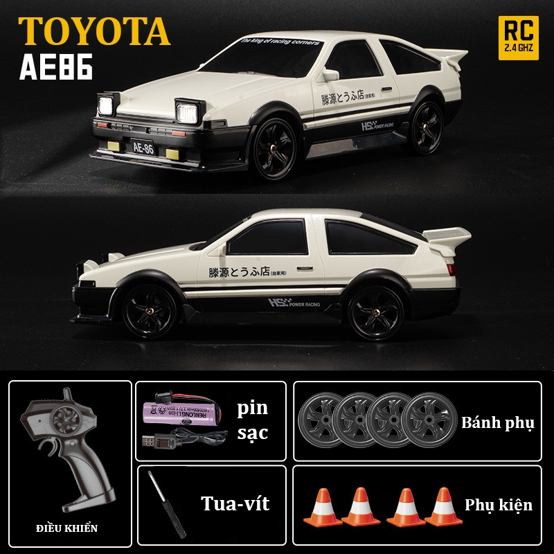 Xe ô tô điều khiển từ xa Toyota AE86 Drift RC tốc độ cao pin sạc cao ...