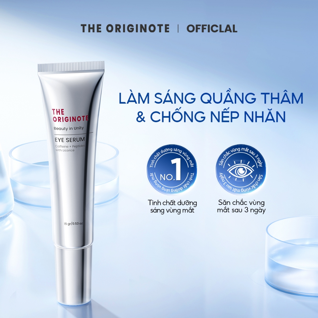 Kem mắt giảm thâm The Originote giảm thâm mắt chăm sóc mắt làm sáng vùng da mắt cấp ẩm căng bóng eye serum 15g