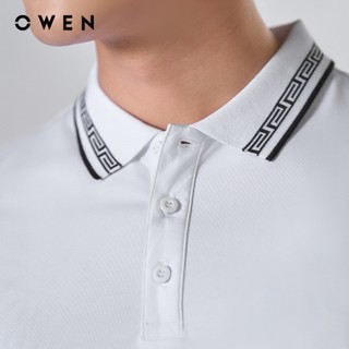 Owen - Áo polo Bodyfit APV253637 màu Trắng chất liệu CVC Spandex