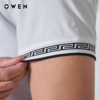Owen - Áo polo Bodyfit APV253637 màu Trắng chất liệu CVC Spandex