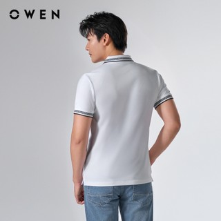 Owen - Áo polo Bodyfit APV253637 màu Trắng chất liệu CVC Spandex