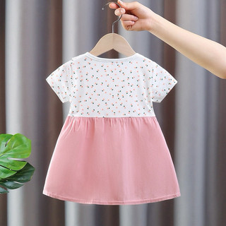 Váy bé gái thun cotton phối vải thô 7-11kg thời trang bé gái mẫu mới D971
