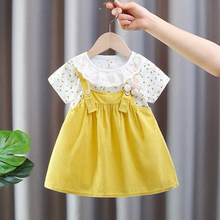 Váy bé gái thun cotton phối vải thô 7-11kg thời trang bé gái mẫu mới D971
