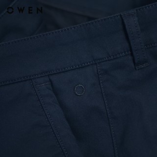 Owen - Quần short Slim Fit SK241382 màu Xanh tím than chất liệu CVC Spandex