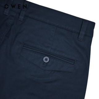 Owen - Quần short Slim Fit SK241382 màu Xanh tím than chất liệu CVC Spandex
