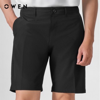 Owen - Quần short Sport Life SS252402 màu Đen chất liệu Polyspun spandex