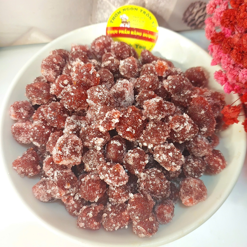 Hộp Mứt chùm ruột Chanh Muối _ăn vặt, food, ngon