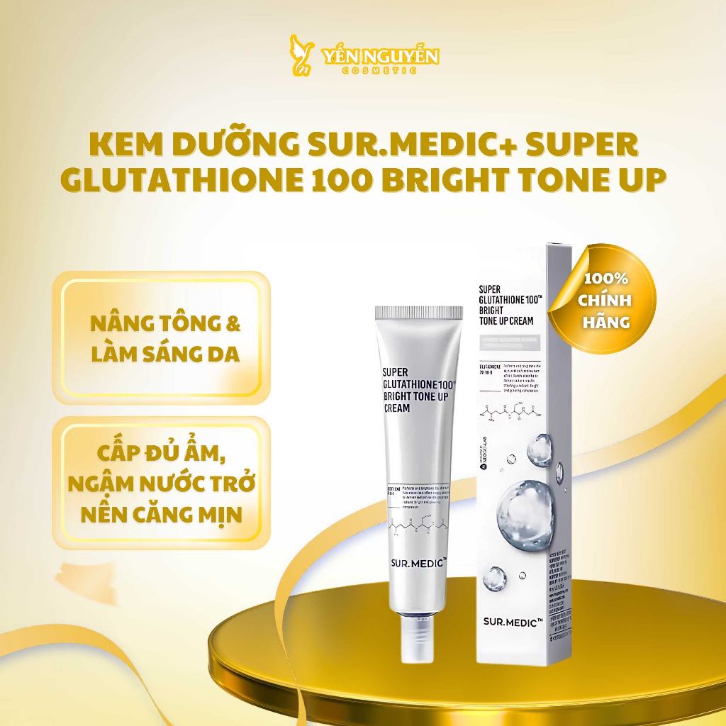 super glutathione 100 bright tone up cream NEOGEN SUR.MEDIC 100 40ml which instantly illuminate and brighten up dark glutathione cream bangladesh SUR.MEDIC Super