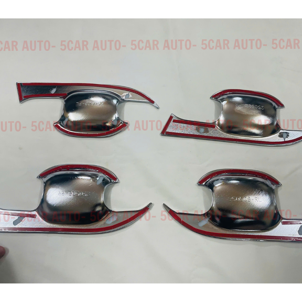 Ốp tay nắm, hõm cửa xe Vinfast VF5/ Herio Green MẠ CROM, chống trầy xước xe- Hàng cao cấp