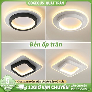 【COD】Đèn ốp trần phòng khách Đèn led trần nhà 3 chế độ ánh sáng GOGEOUS đèn thả trần hành lang