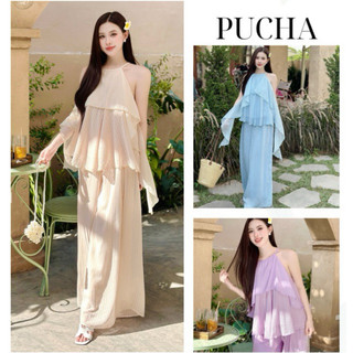 Sét yếm linen phối quần suông rộng hottrend Hè, mặc du lịch, dạo phố siêu xinh
