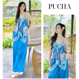 Sét lụa Hè 2 dây quần suông siêu hot (du lịch, dạo phố, biển Hè cực sang)