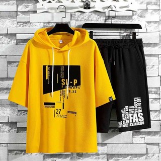 ⚡️Siêu Phẩm⚡️ Đồ bộ thể nam có nón, sét quần áo mặc nhà chất thun lưới mè kèm mũ thoáng mát phong cách hàn SU-P K1