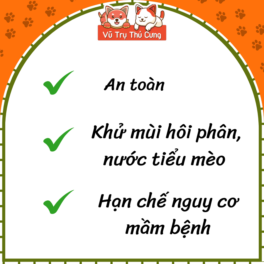 Men Vi Sinh Khử Mùi Hôi Cát Mèo, Giảm Vi Khuẩn Vime Yucca 100g