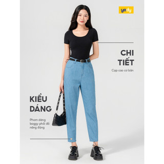 Quần Jeans Giấy Mỏng Baggy YODY tôn dáng thoải mái WCJE25S080