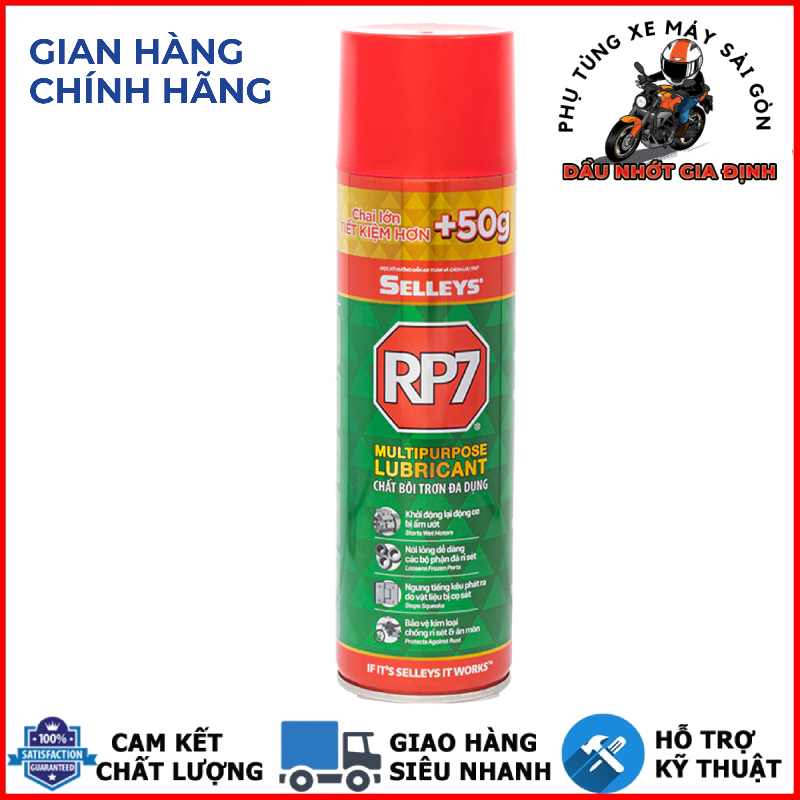 [C] Chai Xịt Chống Rỉ Sét Và Bôi Trơn RP7 Selleys 350g chính hãng tặng thêm 50g