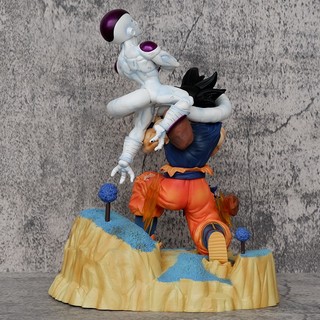 Mô Hình Dragon Ball GK - Cảnh Goku Cắn Đuôi Frieza Trên Hành Tinh Namek 25CM- Giao Hàng Từ Hà Nội