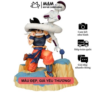 Mô Hình Dragon Ball GK - Cảnh Goku Cắn Đuôi Frieza Trên Hành Tinh Namek 25CM- Giao Hàng Từ Hà Nội