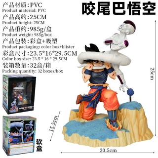 Mô Hình Dragon Ball GK - Cảnh Goku Cắn Đuôi Frieza Trên Hành Tinh Namek 25CM- Giao Hàng Từ Hà Nội