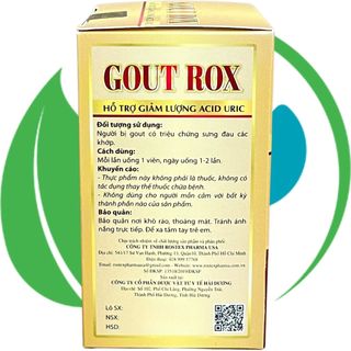 Gout Rox - Rostex - Hải Dương - Vitamin Phục Hồi