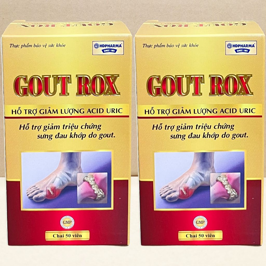 Combo 2 Hộp Gout Rox - Rostex - Hải Dương - Vitamin Chữa Lành