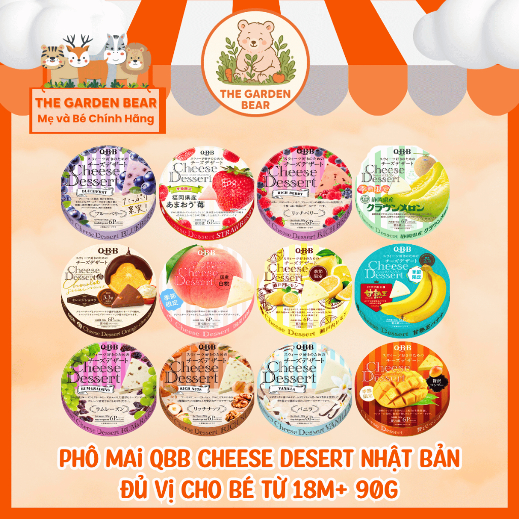 [DATE MỚI] Phô Mai QBB Cheese Desert Nhật Bản đủ vị cho bé từ 18m ...