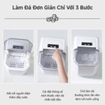 (SIÊU TỐC) Máy làm đá viên Hicon siêu tốc 6 phút cho gia đình, Tủ Lạnh mini làm đá, máy làm đá tức thì — ảnh 3