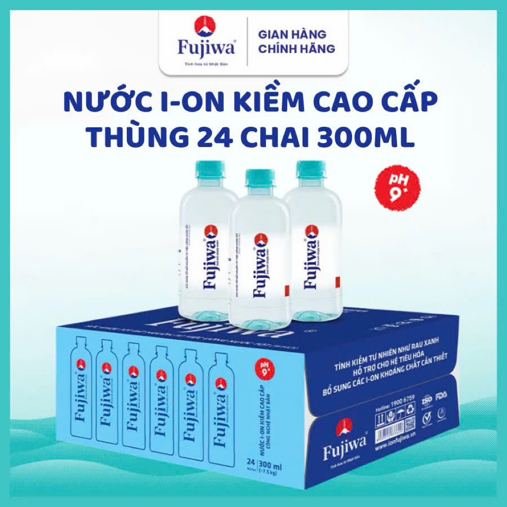 Fujiwa - Thùng 24 Chai 300ml Nước I-ON Kiềm Cao Cấp | Shopee Việt Nam