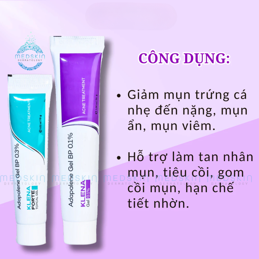 Gel Chấm Mụn Adapalene Klena - Hỗ Trợ Giảm Mờ Thâm, Mụn Ẩn, Mụn Trứng Cá, Cải Thiện Làm Sáng Da | BigBuy360 - bigbuy360.vn