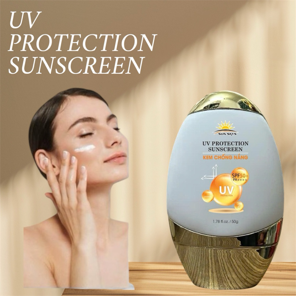 kem chống nắng cao cấp nâng tone kháng nước trên 24h