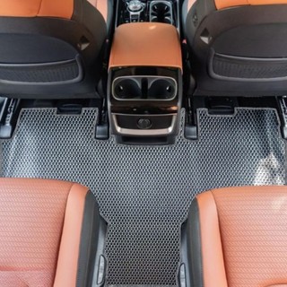 Thảm lót sàn ô tô Kia Carnival TH Accessories Full bộ có Cốp cao su cao cấp chống thấm cắt theo form xe