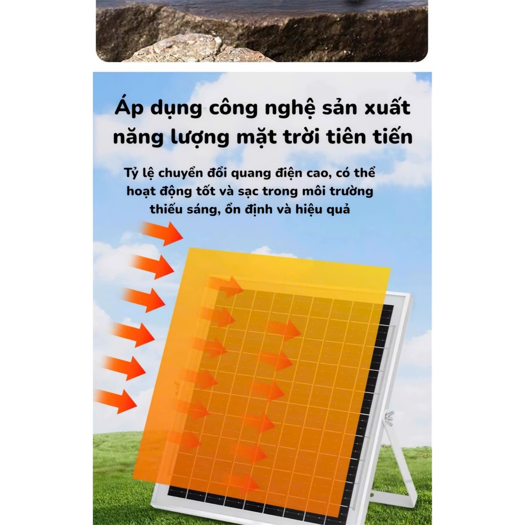 Quạt Năng Lượng Mặt Trời Anhlinh12000mAh Quạt Tích Điện Quạt Sàn DY12 Gọn Nhẹ Tặng Kèm Tấm Pin
