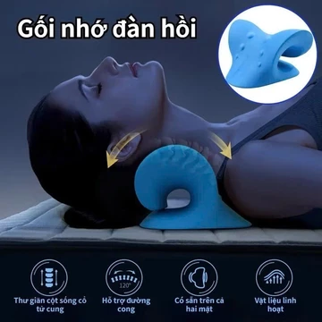 Gối massage cổ vai gáy, Gối massage, Mát Xa Thư Giãn Giảm Đau đa năng,hỗ trợ đốt sống cổ