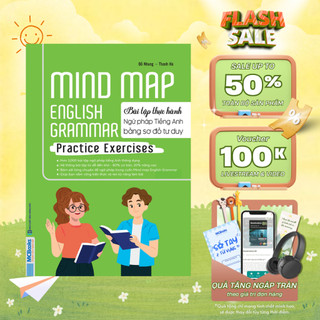 Sách - Mind Map English Grammar Practice Exercises – Bài Tập Thực Hành Ngữ Pháp Tiếng Anh Bằng Sơ Đồ Tư Duy Mcbooks