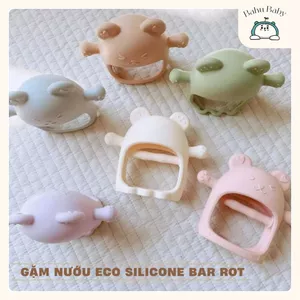 Gặm nướu Bar rot chất liệu Eco silicone theo tiêu chuẩn Hàn Quốc An Toàn Mọc Răng- Tiện Lợi- Chống Nghẹn Bahu_Baby