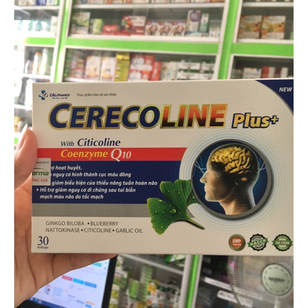 ✅[Chính Hãng] hoạt huyết dưỡng não cerecoline plus (date mới)