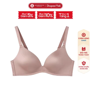 Áo lót nâng ngực Miracle Lift Smooth Gunze JB6027P, áo lót không gọng mềm mại nội địa Nhật Bản chính hãng