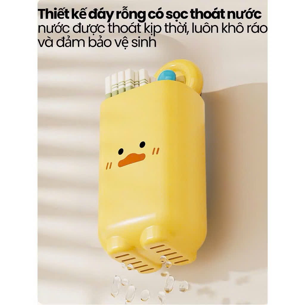 Hộp đựng đũa muỗng treo tường nhựa ABS cao cấp, thoáng khí ngăn ẩm mốc, ống đựng đũa treo tường chống bụi tích hợp móc